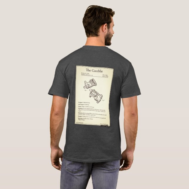 Greeblie Patent-T - Shirt (Schwarz voll)
