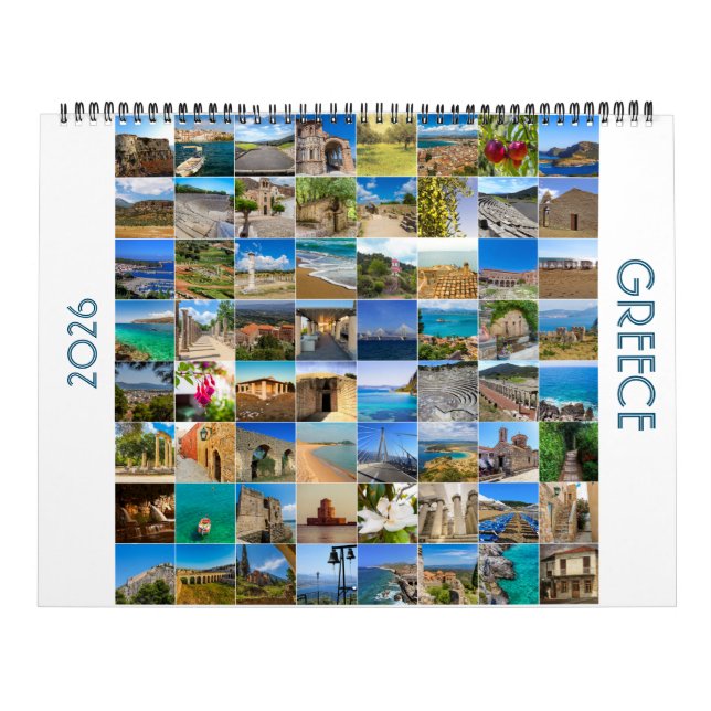Greece 2026 Photo Calendar – Scenic Greece Kalender (Titelbild)