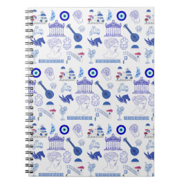 Greece Blue and White Notizblock