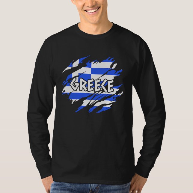 Greece Flag T-Shirt (Vorderseite)