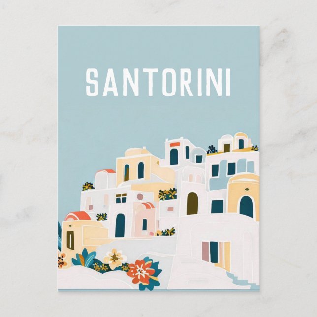 Greece Santorini Postkarte (Vorderseite)