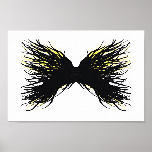 Greed Abstract 7 Deadly Sins Alcohol Ink Art Poster (Vorne)