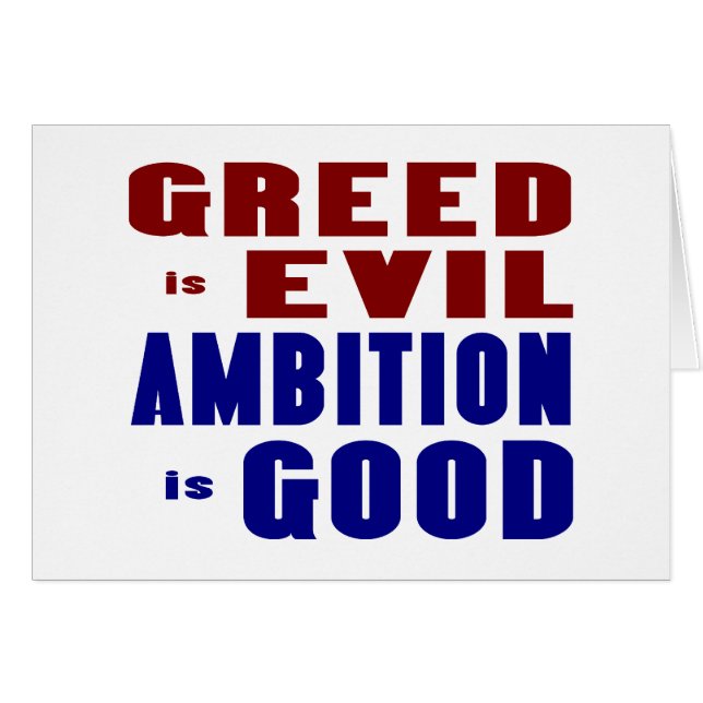 Greed and Ambition (Vorderseite (Horizontal))