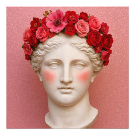 Greek ancient floral woman. fotodruck