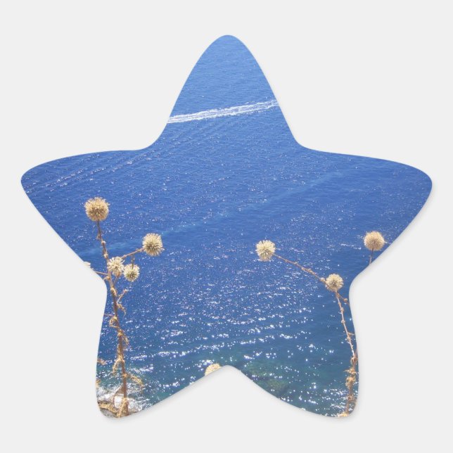Greek Blue Sea Stern-Aufkleber (Vorderseite)