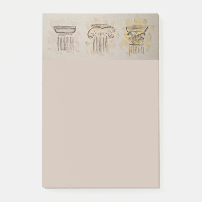 Greek Columns Notepad Post-it Klebezettel (Vorderseite)