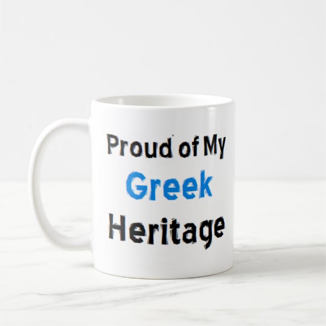 greek heritage coffee mug (Gauche)