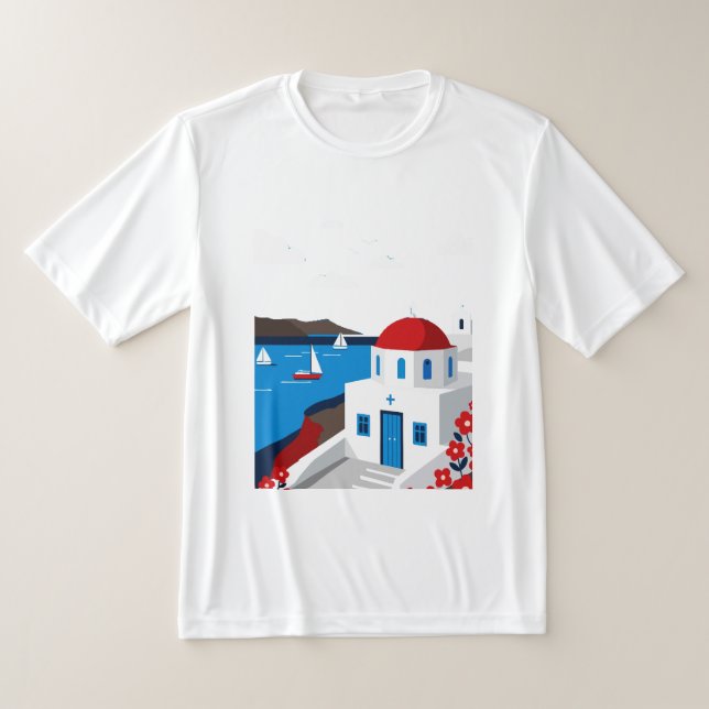 Greek island landscape T-Shirt (Ablage )