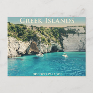 Greek Islands Postcard Postkarte