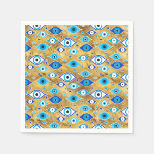 Greek Mati Mataki - Matiasma Evil Eye Pattern Serviette