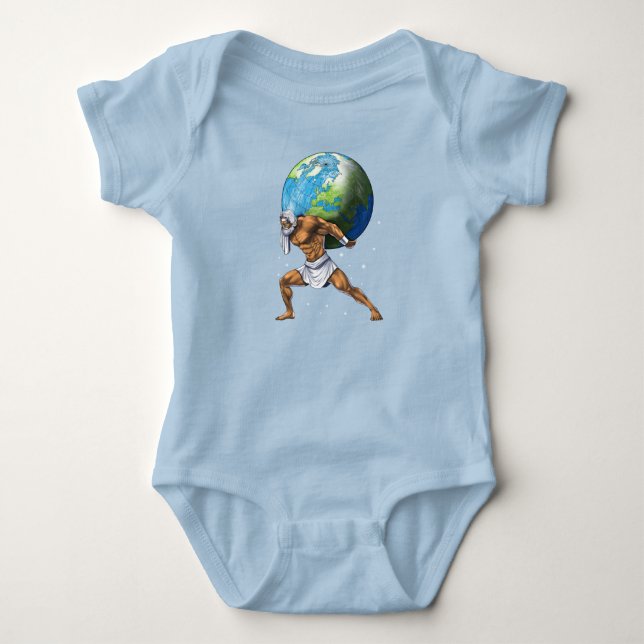 Greek Mythology God Atlas Baby Strampler (Vorderseite)