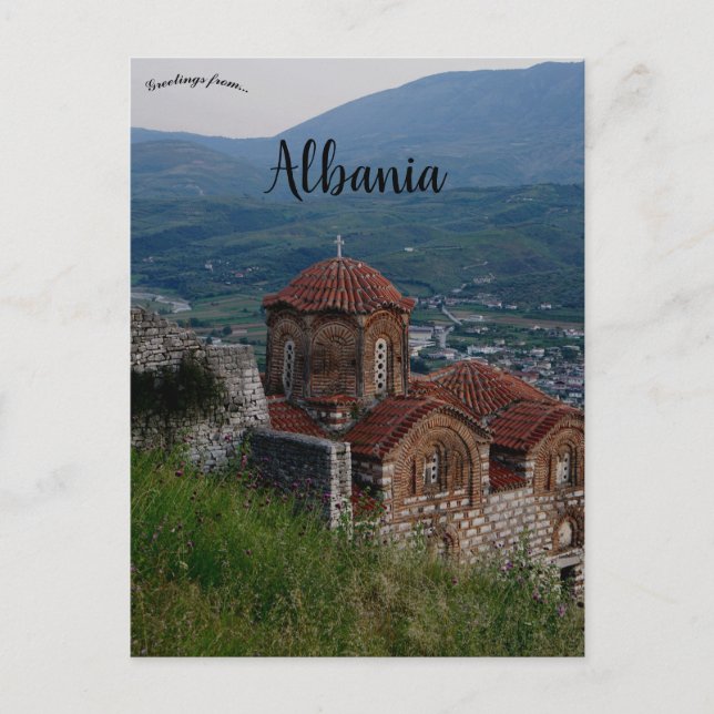 Greek Orthodox Church in Berat Albania Postkarte (Vorderseite)