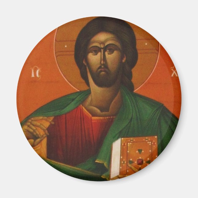GREEK ORTHODOX ICON JESUS CHRIST MAGNET (Vorne)