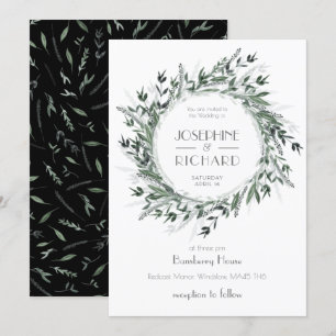 Green #1 Circlett Wedding Suite Einladung