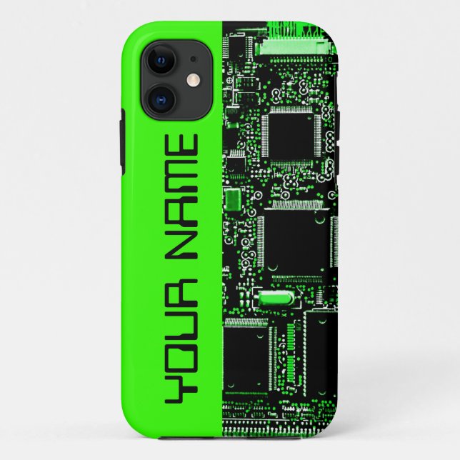 Green 2 "Name" iPhone Gehäuseseite grün Case-Mate iPhone Hülle (Rückseite)