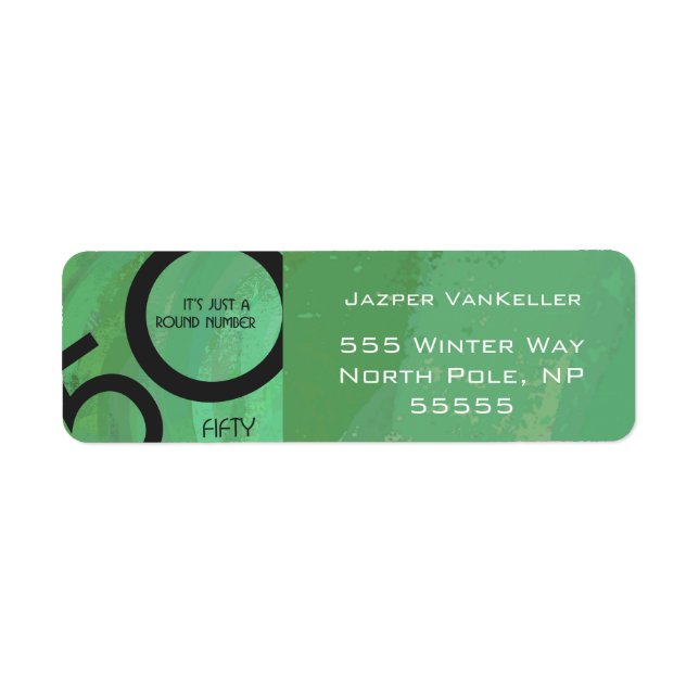 Green 50 Decade Geburtstag (Vorne)