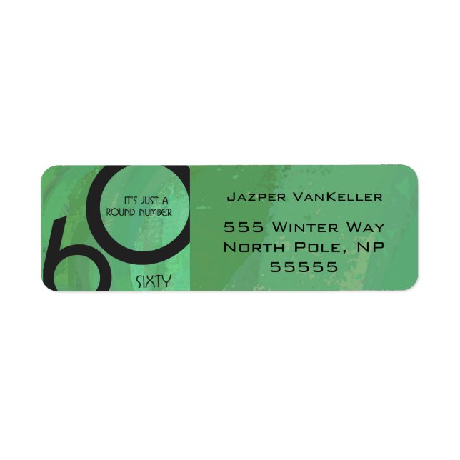 Green 60 Decade Geburtstag (Vorne)