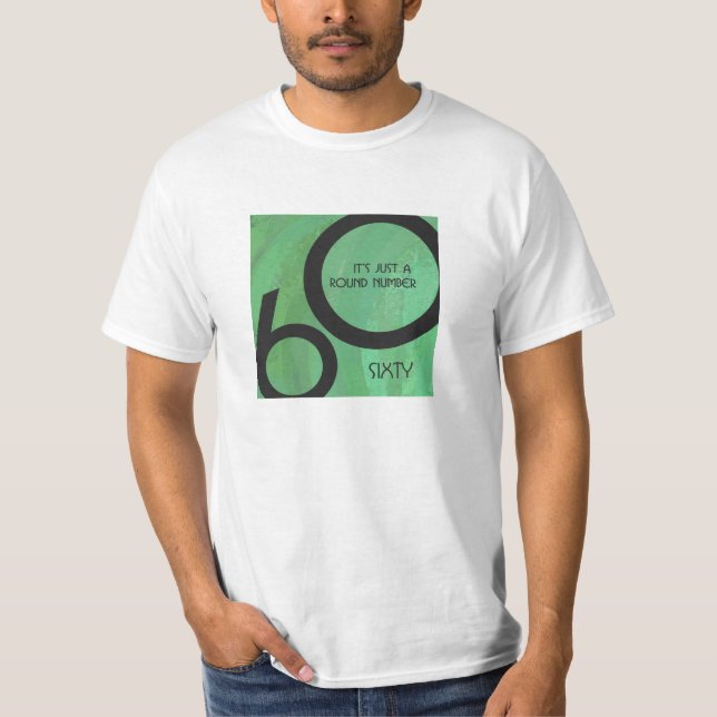 Green 60 Decade Geburtstag T-Shirt (Vorderseite)
