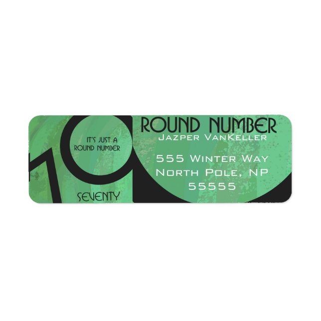 Green 70 Decade Geburtstag (Vorne)