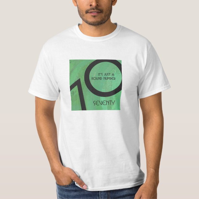 Green 70 Decade Geburtstag T-Shirt (Vorderseite)