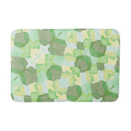 Green abstract art Magical wallpaper Badematte
