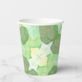 Green abstract art Magical wallpaper Pappbecher