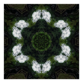 GREEN ABSTRACT DRAWING. SAMER BRASIL 1 POSTER