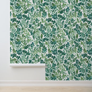 Green Abstract Leaf Vine Wallpaper Tapete