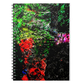 Green abstract texture Spiral Photo Notebook,Bold  Notizblock