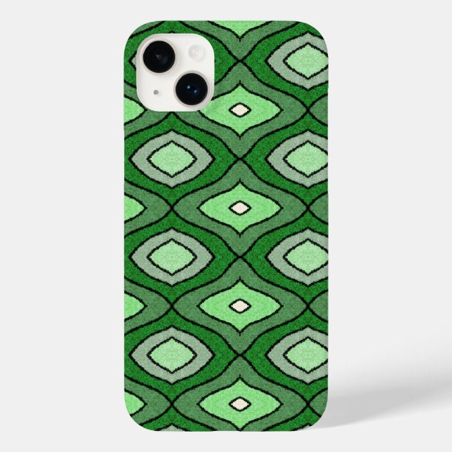 Green abstracted Case-Mate iPhone Fall 14 Plus Hülle (Rückseite)