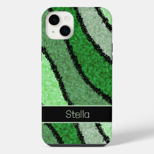 Green abstracted Case-Mate iPhone Fall 14 Plus Hülle