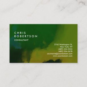 Green Abstrakt Modern Creative Business Card Visitenkarte