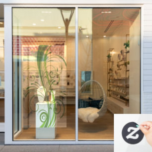 Green Abstrakt Sheer Window Cloning for Natural Li Fensteraufkleber