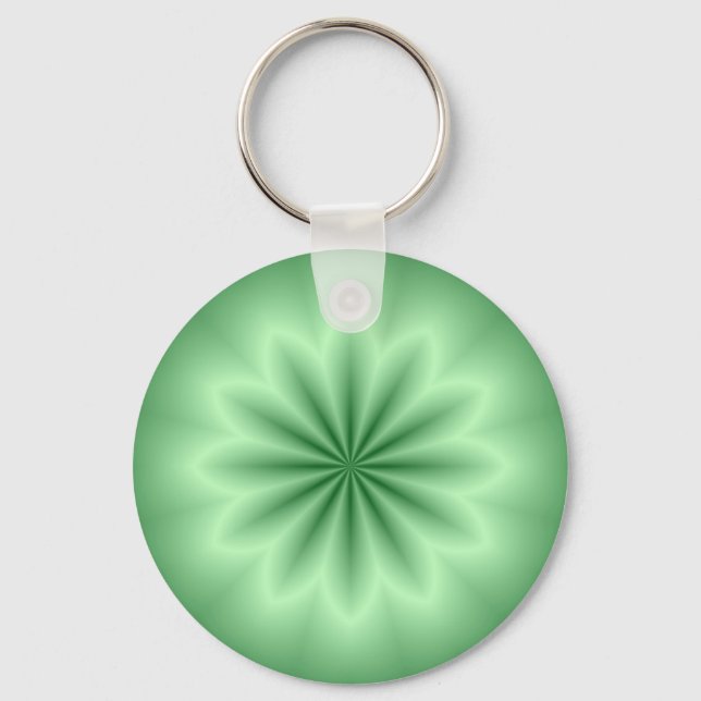 Green Abstrakt Star Schlüsselanhänger (Vorderseite)