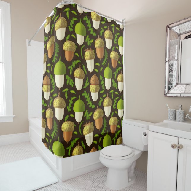 Green Acorn - naturgetreu Inspiriert Design Duschvorhang (Beispiel)