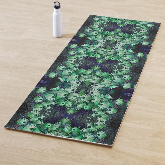 Green African Daisy Blume Abstrakt Yogamatte (Beispiel)