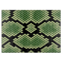 Green African Wildlife Snage Animal Print Muster
