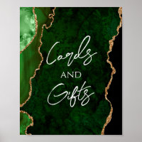 Green Agate Wedding Gifts Sign