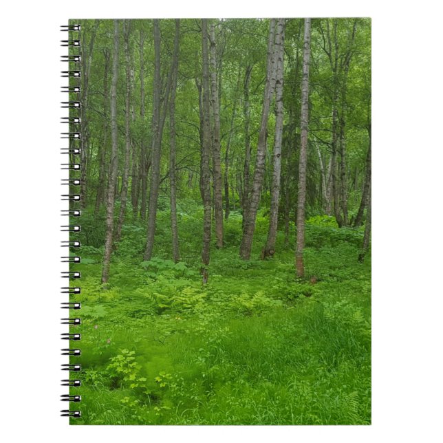 Green Alaska Summer Forest Adventure-Notebook Notizblock (Vorderseite)