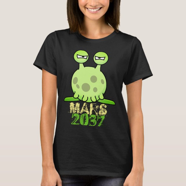 Green Alien Creature T - Shirt (Vorderseite)