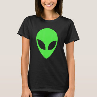 Green Alien Head 90er Jahre Style Funny Alien T-Shirt