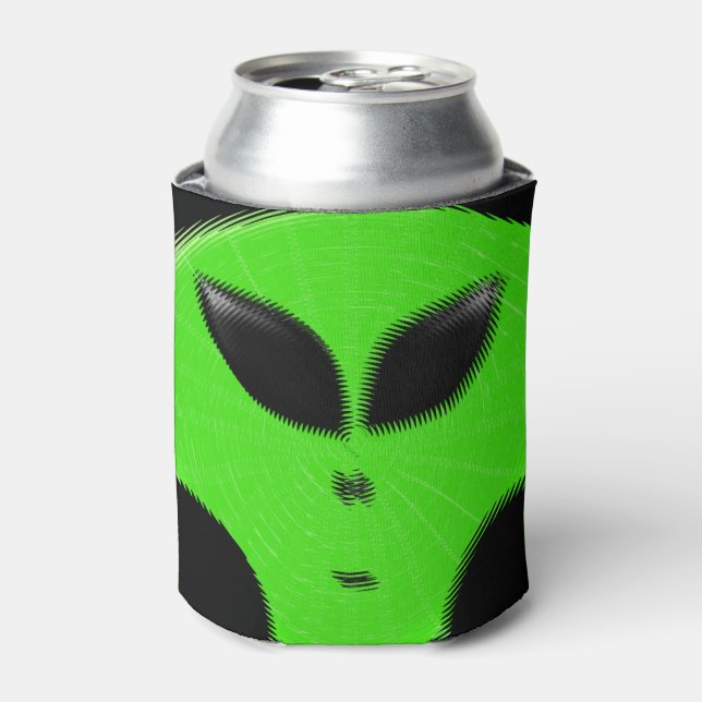 Green Alien Head Dosenkühler (Kanne Vorderseite)
