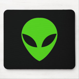 Green Alien Head Mousepad
