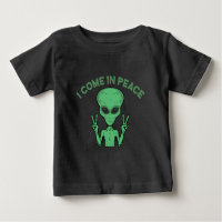 Green Alien I come in Peace Extraterrestrische UFO