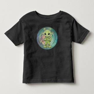 Green Alien Kleinkind T-shirt