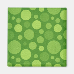 Green Alien Polka Bubble Dots Magnet