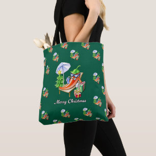 Green All-Over-Print frohe Weihnachts-Chili Tasche