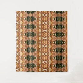 Green & Amber Ikat 9 Wandteppich