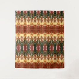 Green & Amber Ikat Too Wandteppich