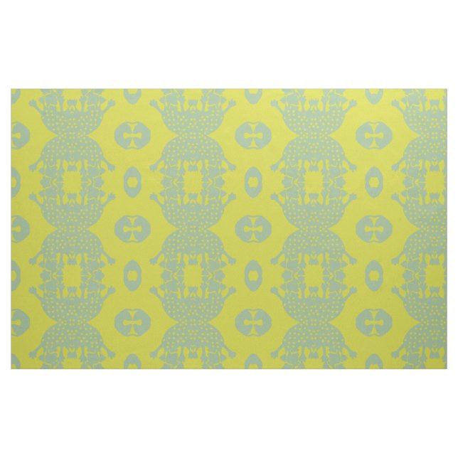 Green Amoeba Monster Fabric Stoff (Fat Quarter (45,7 x 55,9 cm))